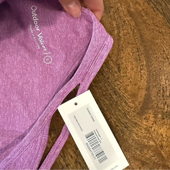 NWT Outdoor Voices Steeplechase Purple Sports Bra - Picture 4 of 6